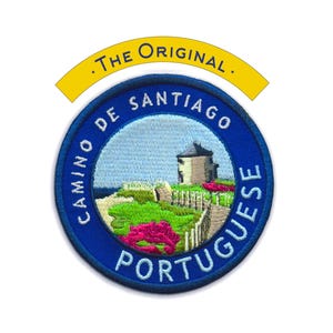 The Camino Portuguese Patch + Trail Map Card  // Camino De Santiago • Portugués • Global Shipping