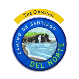 Camino Del Norte Patch + Route Map Brochure // Camino De Santiago // Ships Worldwide