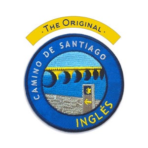 The Camino Inglés Patch + Route Map // Camino De Santiago // Ships Worldwide