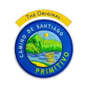 The Camino Primitivo Patch + Trail Map Card // Camino De Santiago // Ships Worldwide