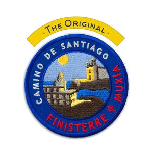 The Camino Finisterre & Muxía Patch + Trail Map Card // Camino De Santiago // Ships Worldwide