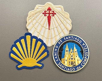 The Camino de Santiago 3 Patch Set // Scallop Shell + St. James + Santiago de Compostela