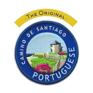 The Camino Portuguese Patch + Trail Map Card  // Global Shipping