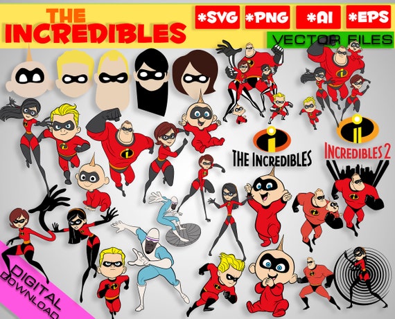 The Incredibles svg Incredibles svg clipart Incredibles | Etsy