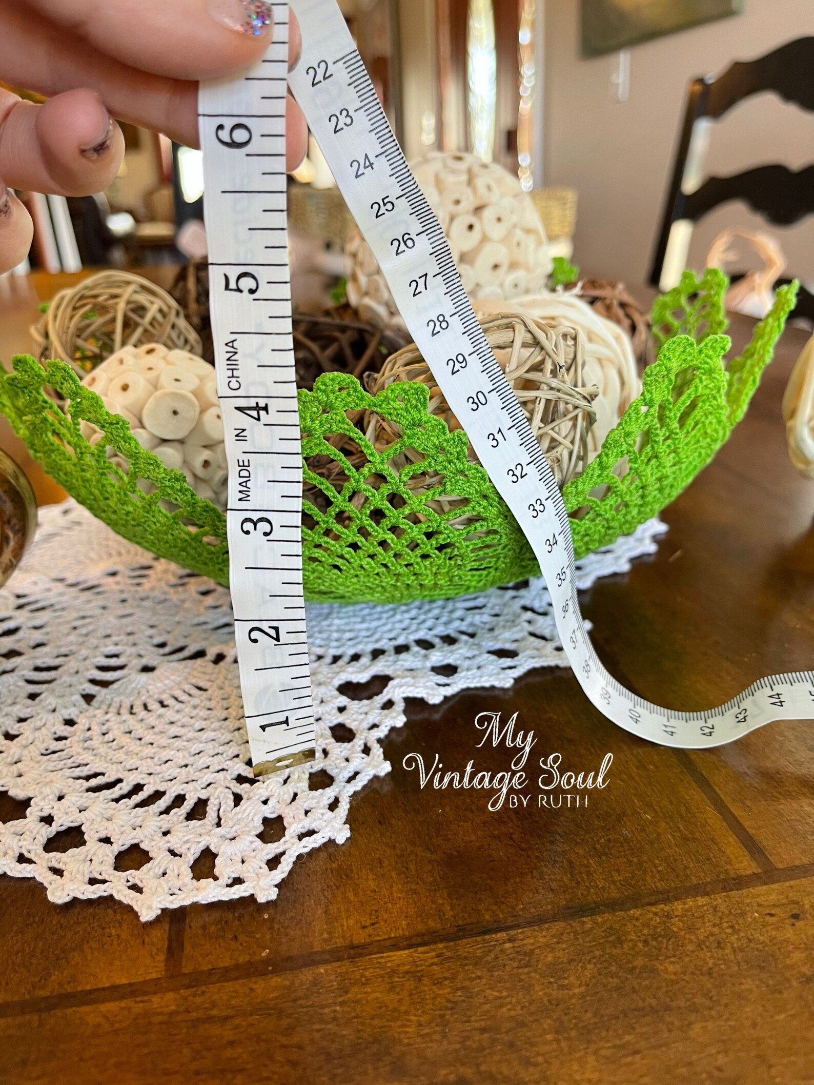 Crochet Lace Bowl Crochet Doily Bowl Spring Decor Lace Basket Easter