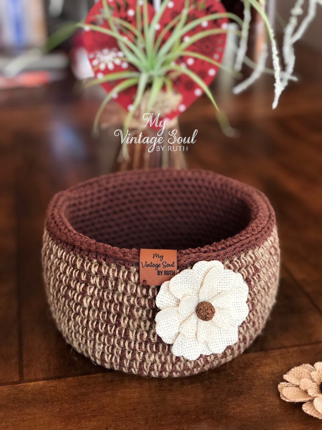 Crochet Storage Basket | Gift Basket | Nursery Room Decor | Bathroom ...