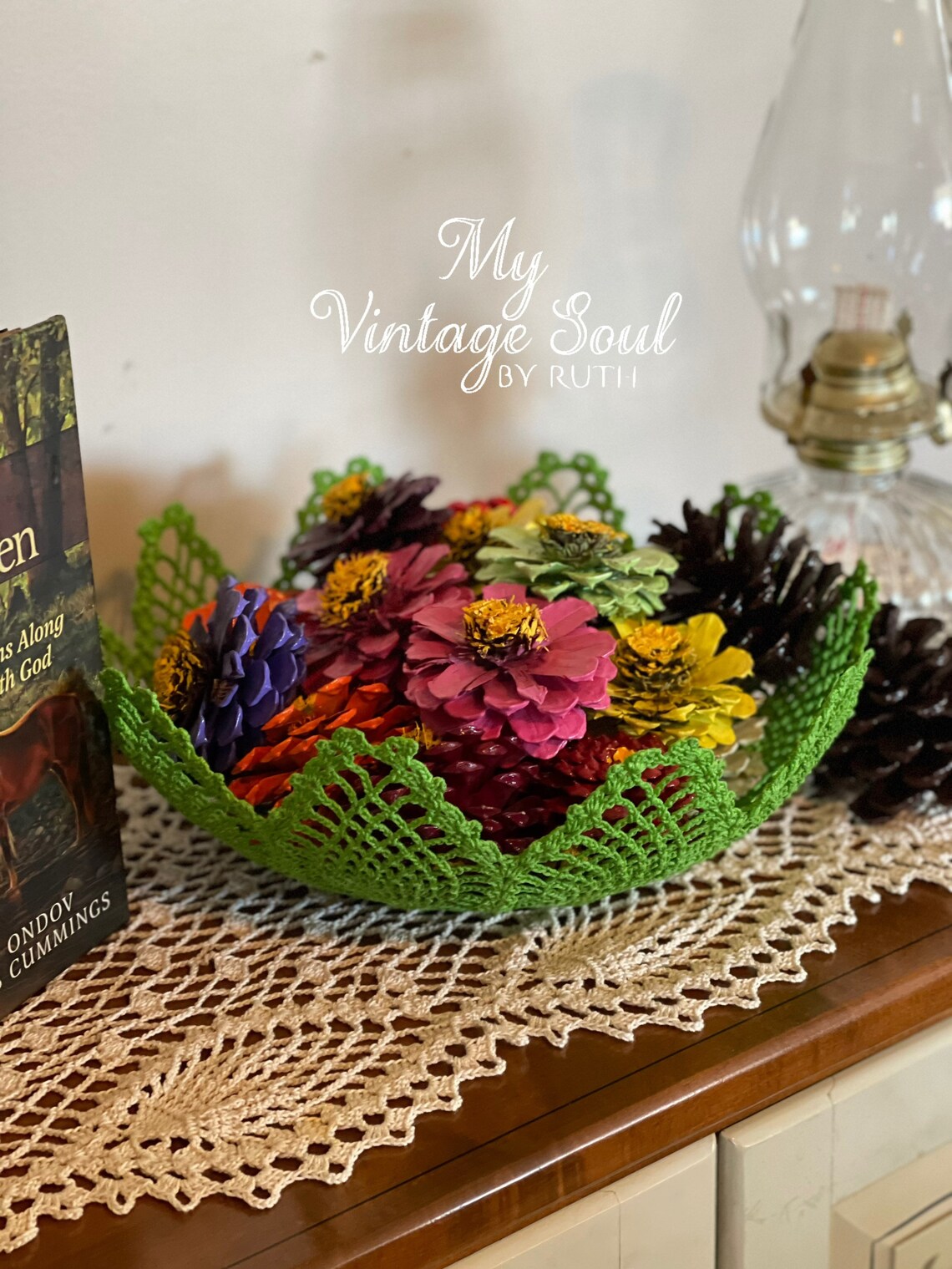 Crochet Lace Bowl Crochet Doily Bowl Spring Decor Lace Etsy