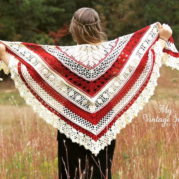 burgundy shawl