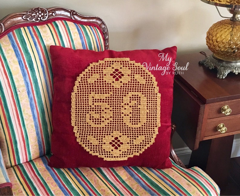 50th Anniversary Keepsake Crochet Filet Doily Personalized Etsy