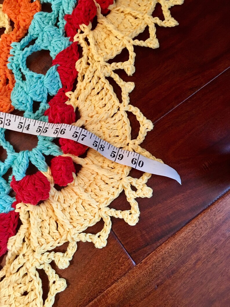 Yellow Doily Rug Crochet Lace Rug Farmhouse Decor Area Etsy