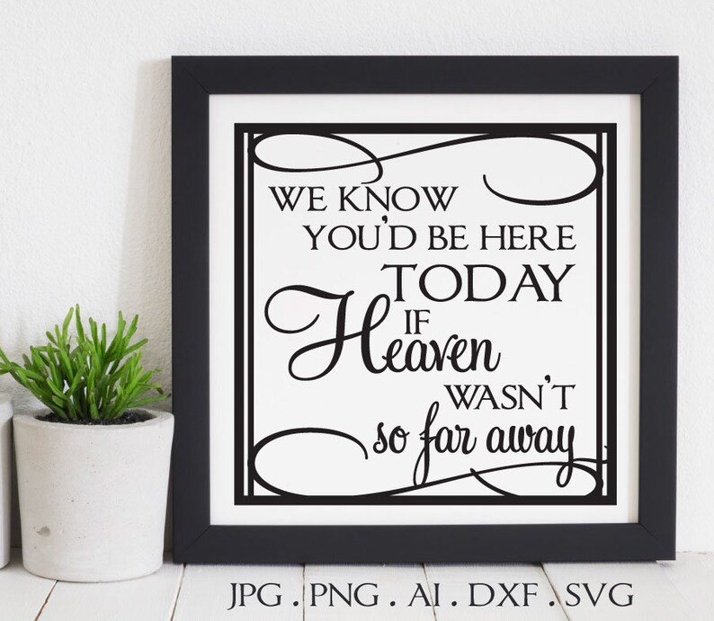 Download Heaven Far Away Saying to Print Wedding Memorial Card ...