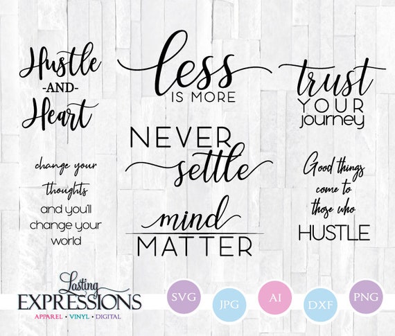 Download Svg Bundle Motivational Quotes Set 7 Svg Saying Svg Quotes Etsy