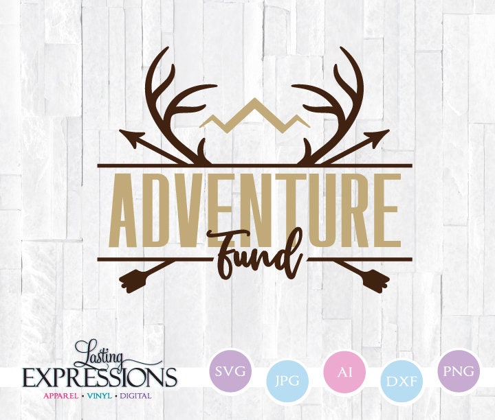 Adventure Fund SVG Silhouette Cameo Quote Design DXF Cutting | Etsy