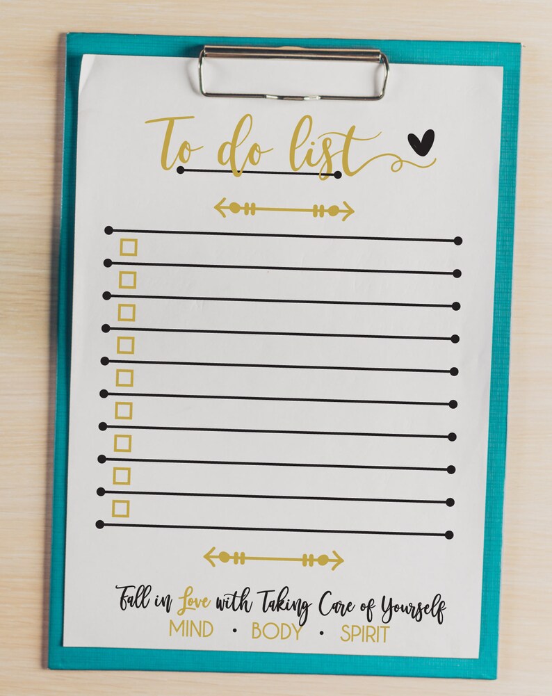 Printable To Do List with Motivational Quote Organization | Etsy