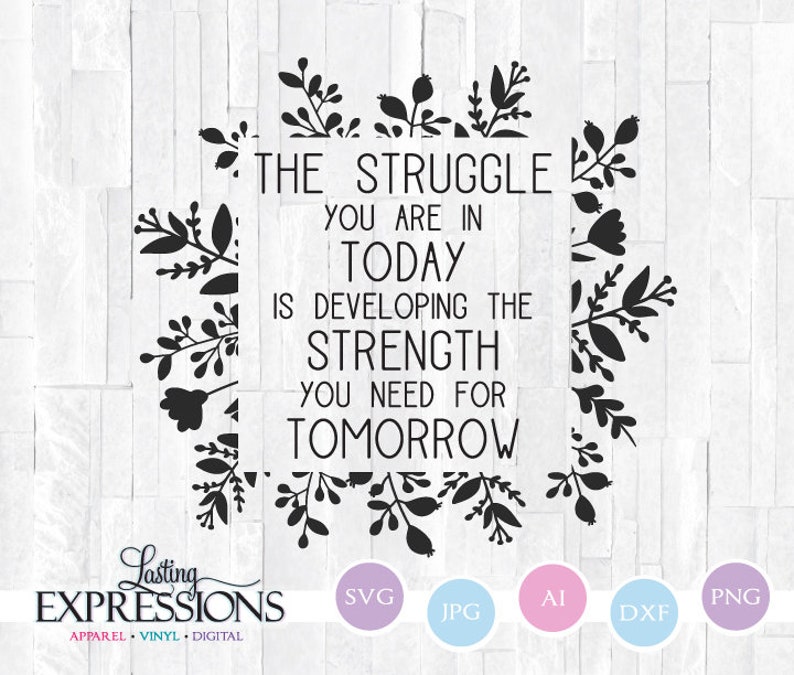 Download Wreath Clipart For Cricut Inspirational Quote Svg Design Printable Wall Art Quote Htv Tshirt Design Strength You Need For Tomorrow Clip Art Art Collectibles Efp Osteology Org