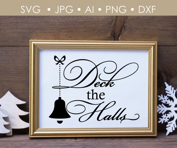 Christmas Design For Crafts Svg Quote Christmas Deck The Etsy