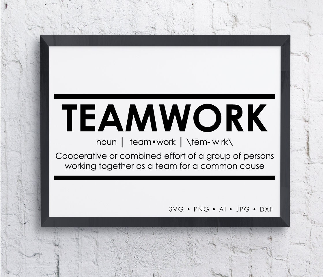 Teamwork Motivation Saying to Print Inspriational Poster - Etsy UK