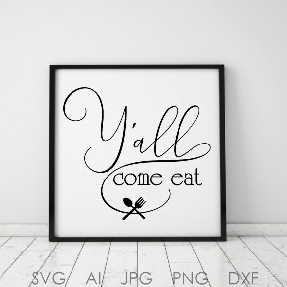 kitchen decor quote to print file typography art printable etsy