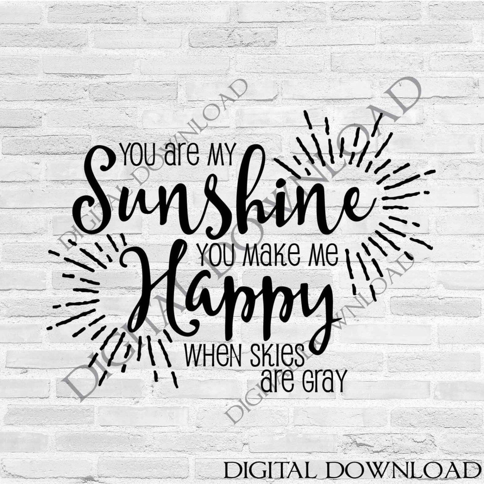SVG Quote Design Printable Home Decor Saying to Print You Etsy