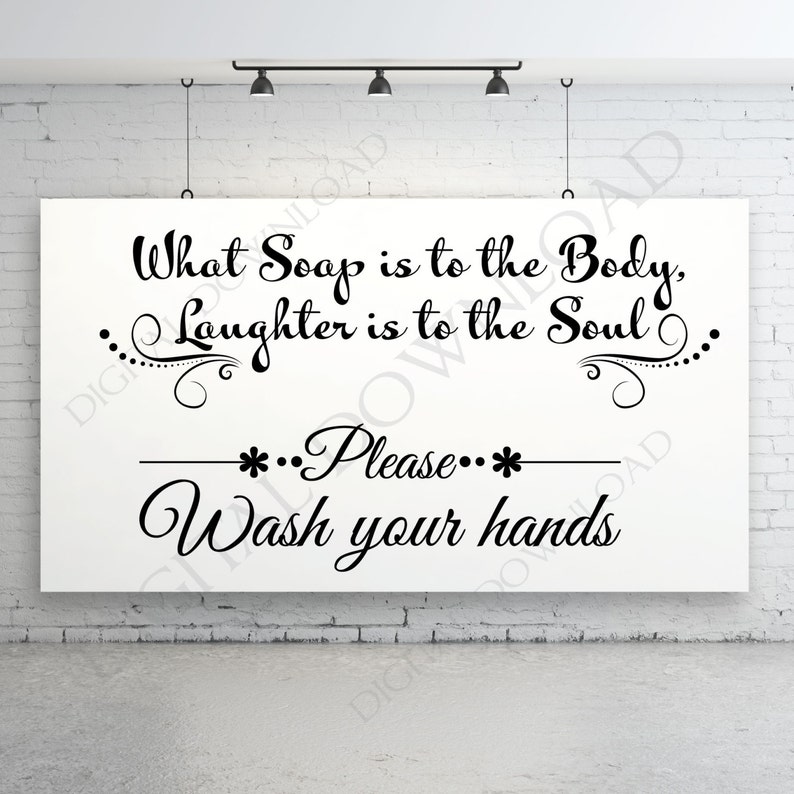 SVG Bundle Home Decor Sayings Bathroom Sign Printable Saying Etsy