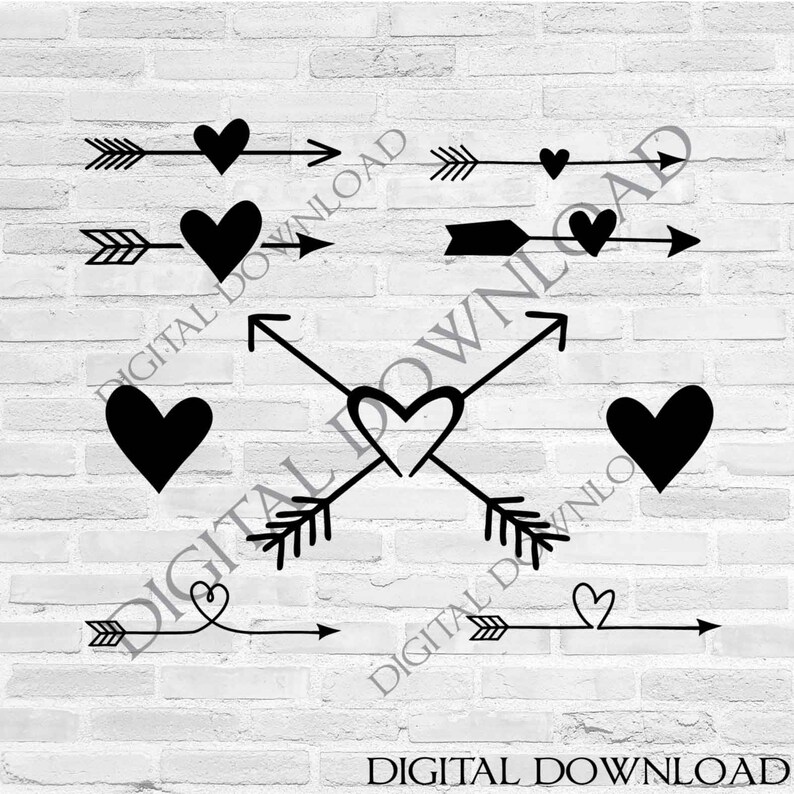 Download Love Arrow SVG SVG Bundle Arrow Clipart Arrow Clip Art for ...