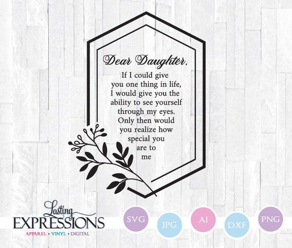 Download Mother Daughter Quote Svg Mother S Day Saying Dear Etsy