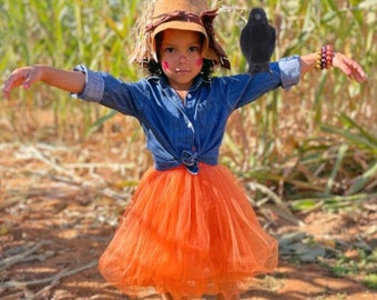 Toddler scarecrow hat with patch