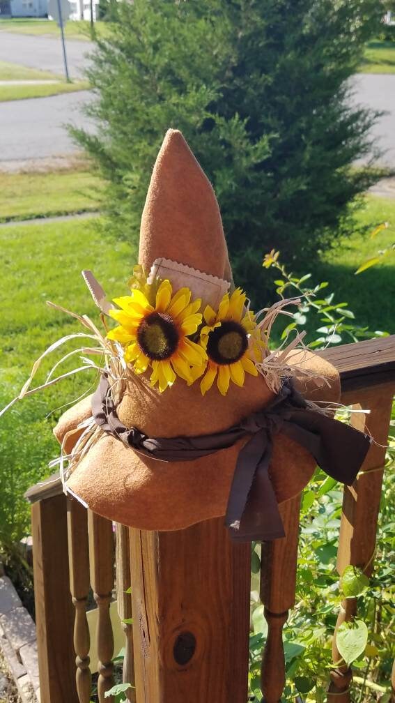 Adult Sunflower Scarecrow Hat