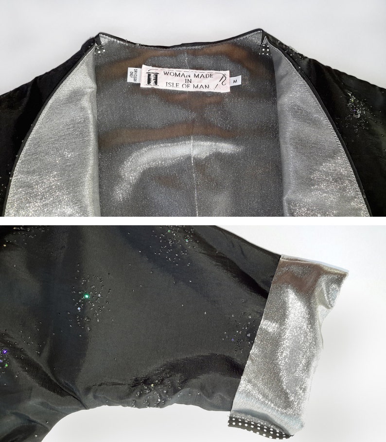 1S/&1M Black Sparkle and Silver Bolero Jacket