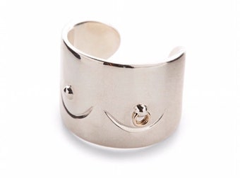 Pierced Booby Ring with 14k Gold Piercing