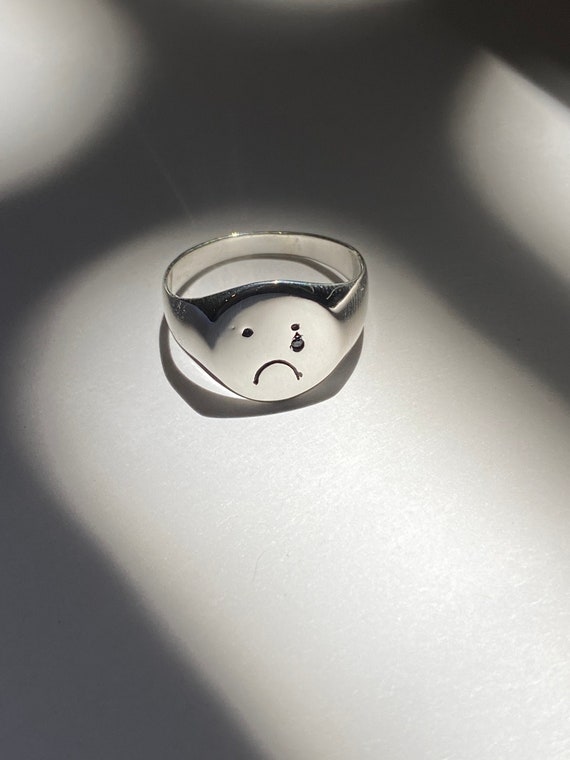 Gloomy Guy Signet Ring Etsy