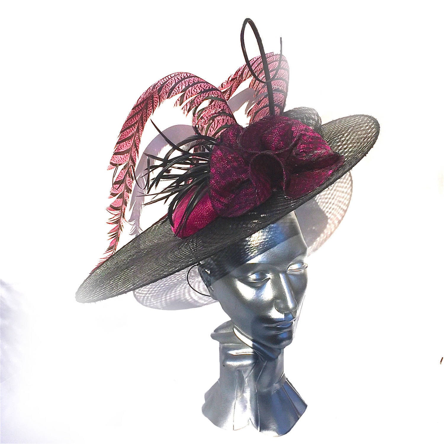 Fuchsia \u0026 Black Hat Mother of the Bride 