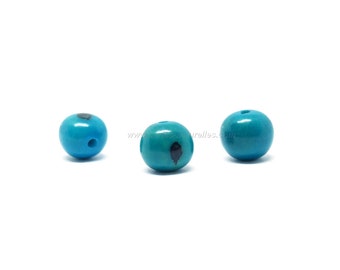 Açaï - Turquoise - 10 ou 100 Perles Graines d'Acai