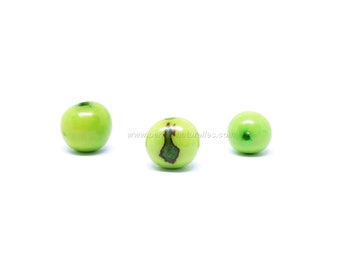 Asai - Clear Green - 10 or 100 Asai beads