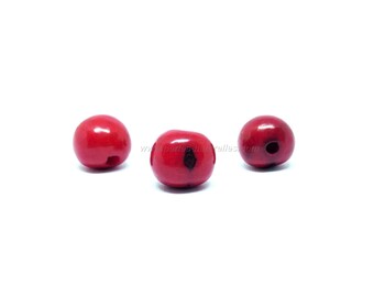 Asai - Dark Red - 10 or 100 Asai beads
