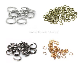 6mm - Jumprings - Options - 6mm Jumprings - 10/100/500/1000 - Silver, Bronze, Gold, Black Tone - Many Quantity and Color choice