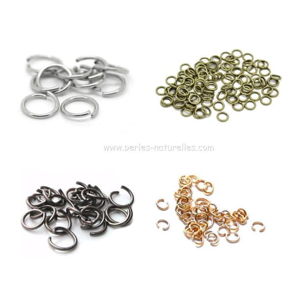 6mm - Jumprings - Options - 6mm Jumprings - 10/100/500/1000 - Silver, Bronze, Gold, Black Tone - Many Quantity and Color choice