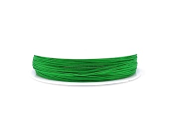 Braided Nylon Thread - 0.5 or 0.8mm -  Green Thread