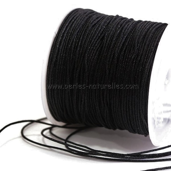 10m Nylon Tressé - 0.5/0.8/1/1.5mm -  Au Choix - Noir