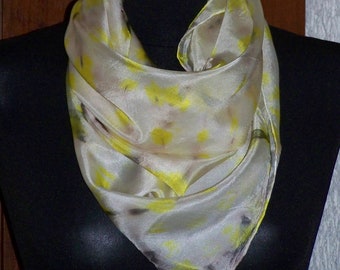 silkscarf, white, yellow, grey, brown for her