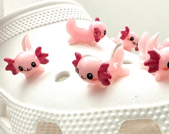 Axolotl Miniature - 6 pcs - 26mm Mini Axolotl Resin Charms or Flatback –  Delish Beads