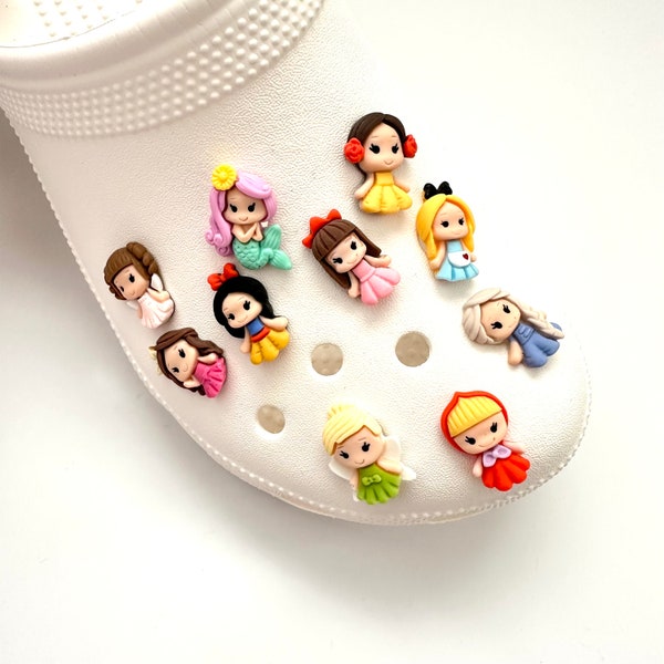 Princess Croc Charms | 3D Croc Charms | Fairytale Shoe Charms | Unique Gifts