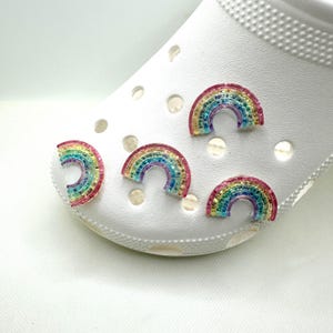 Rainbow Colored Shoe Charms | Peace Shoe Charm | Colorful Charm | Rainbow Shoe Charm | Unique Gift Ideas