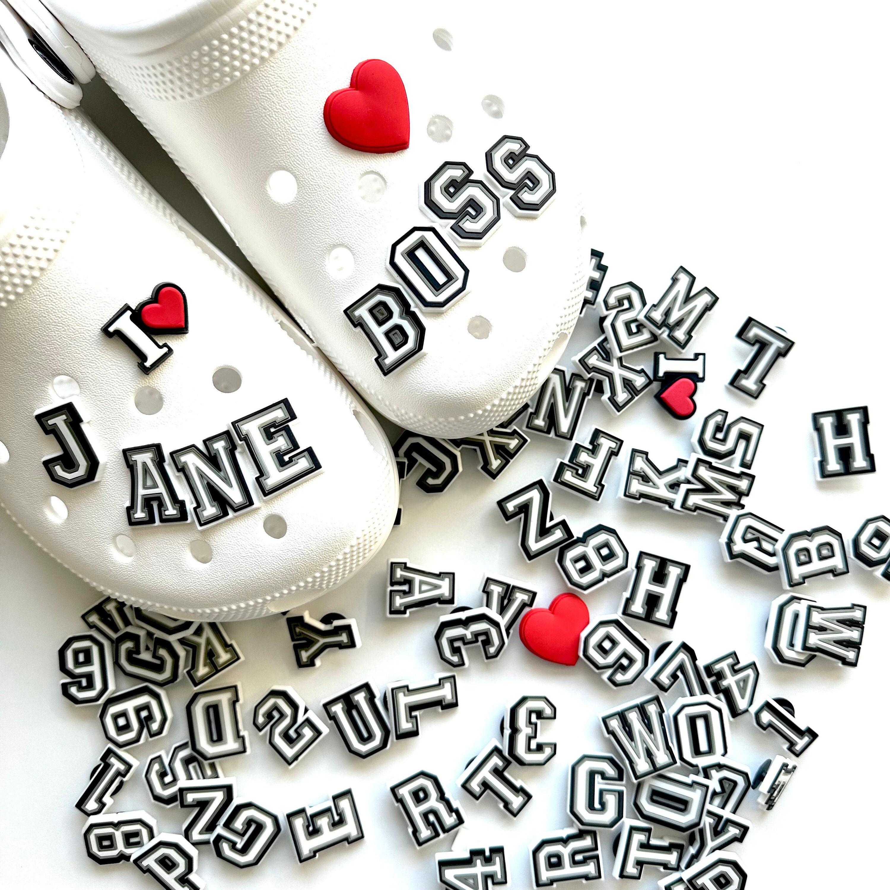 Alphabet Letters Shoe Charms, Spelling ABC – N and J Kid Parties