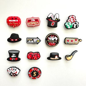 Ciondoli da mago per giochi d'azzardo da casinò per scarpe / roulette / giochi da tavolo / slot machine / carte da gioco / blackjack / Las Vegas