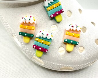Ice Cream Shoe Charms | Ice Cream Shoe Charms | Dessert Shoe Charm | Sweet Treat Charm | Unique Shoe Charms