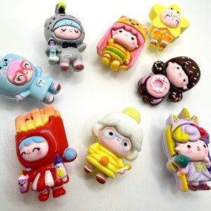 Zawieszki do butów Kawaii | Zawieszki do butów dla dzieci | Zawieszki do butów z zabawnymi postaciami | Zawieszka do frytek | Zawieszka do pączka | Zawieszki do butów z postaciami z kreskówek