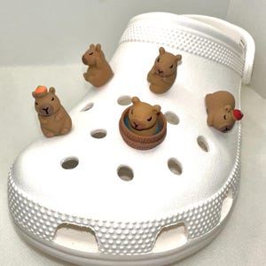 Capybara Shoe Charms | Capybara Clog Charm | Shoe Charms for Kids | Capybara in the Bath Charm | Cute Capybara Charm | Unique Gift