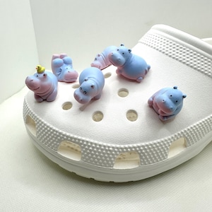 Hippo Shoe Charms | Hippopotamus Shoe Charm | Blue Hippo | Shoe Charms for Kids | Gift Ideas