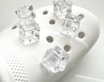 Ice Cube Croc Charm | Ice Cube Shoe Charm | 3D Ice | Realistic Ice | Ice Shoe Charm | Unique Gift Ideas